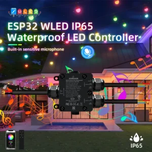 IP65 Waterproof ESP32 WLED 2CH LED Controller DOM-WLE-SFM