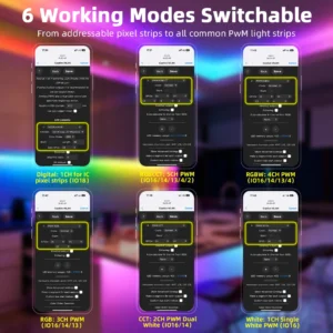 ESP32 WLED All in One Digital and PWM 5-in-1 LED Controller