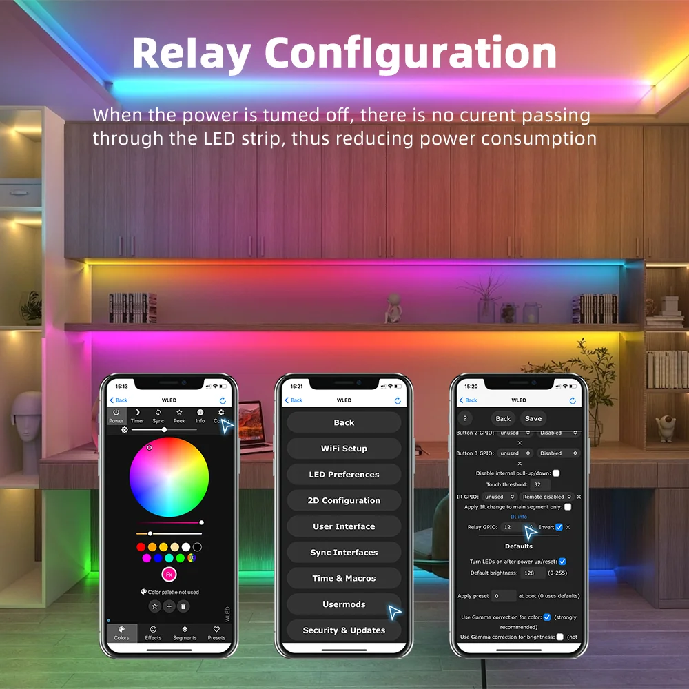 ESP8266 WLED LED Strip Controller Ultra-Thin 2CH 12A