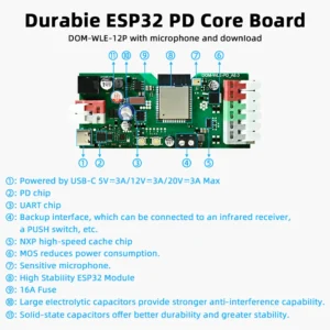 DOMRAEM DOM-WLE-12P ESP32 WLED Digital LED Controller