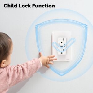 MOES Smart WiFi In-Wall USB Outlet 15A with Type-C and Type-A