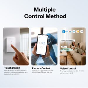 SONOFF TX Gen2 T6 Smart Touch Wall Switch 120 Type