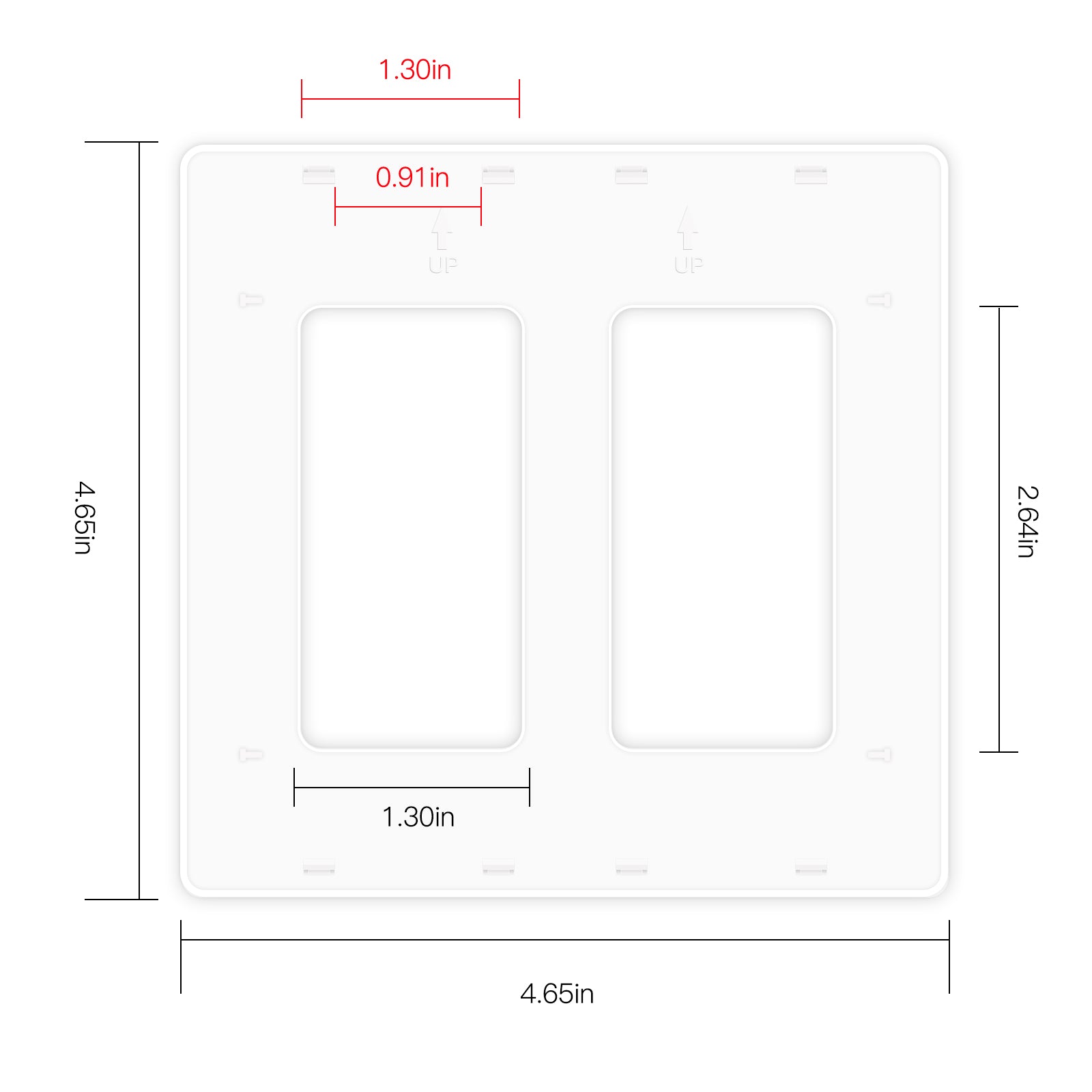 MOES Star Ring Wall Switch Replacement Faceplate Panel