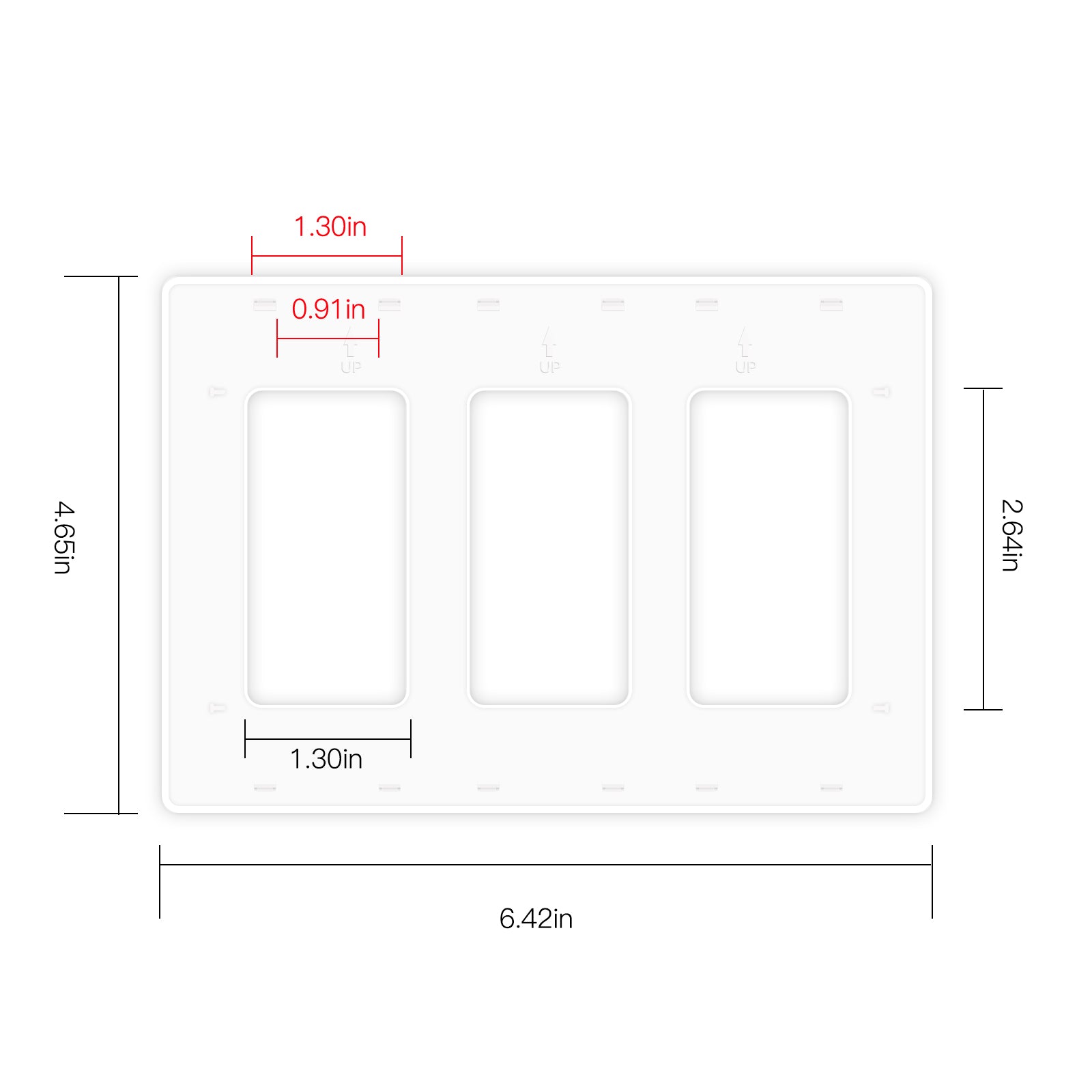 MOES Star Ring Wall Switch Replacement Faceplate Panel