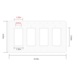 MOES Star Ring Wall Switch Replacement Faceplate Panel
