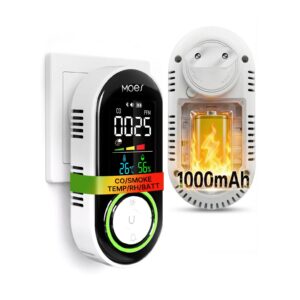 MOES NA503E 4-in-1 EU Plug Smoke and CO Alarm