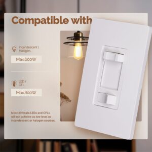 MOES Dimmer Light Switch Single Pole and 3-Way