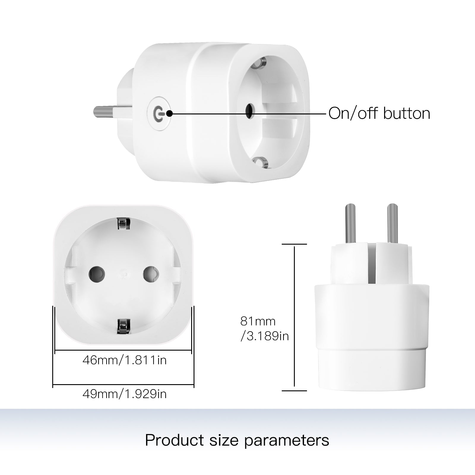 MOES WiFi Smart Power Dimmer Plug EU