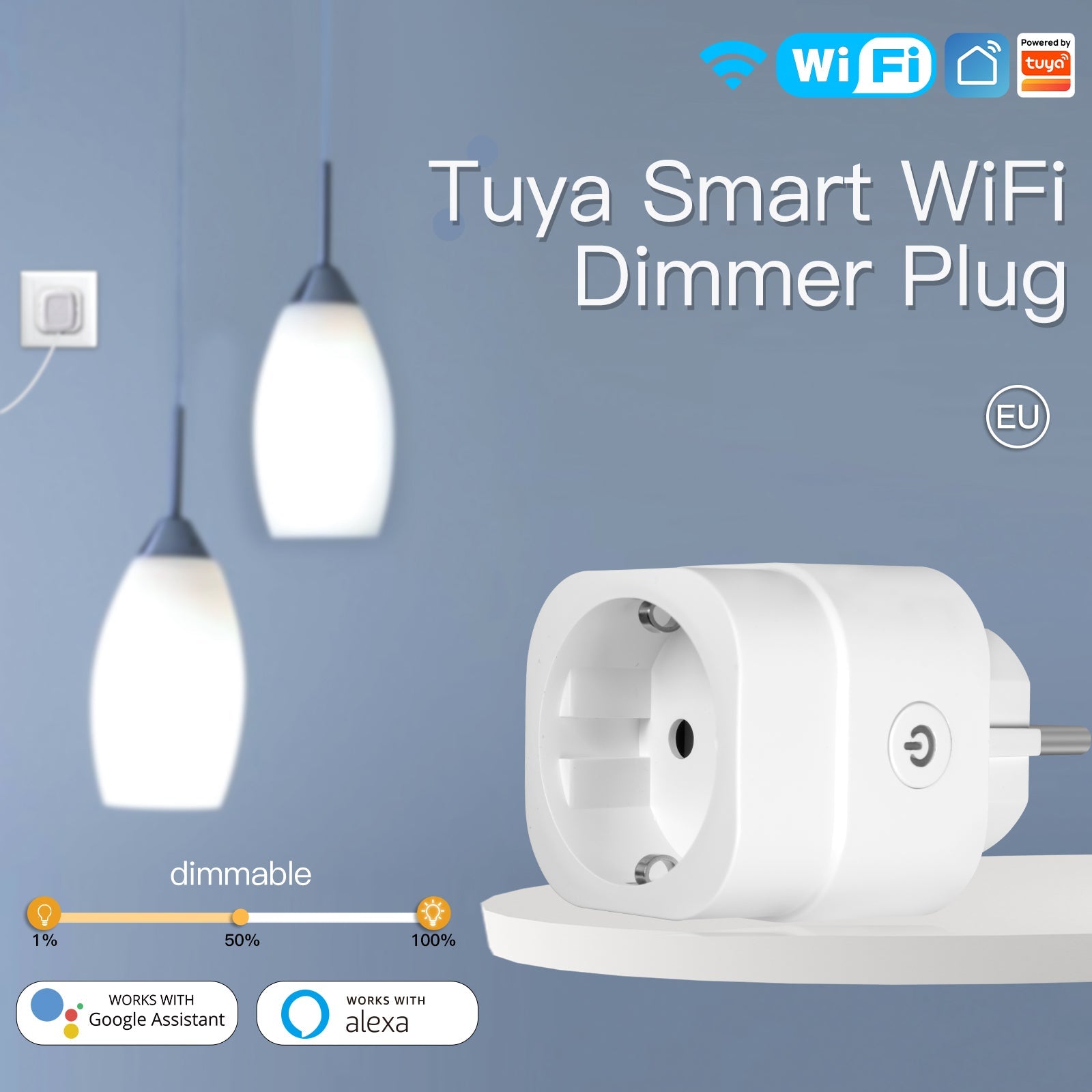 MOES WiFi Smart Power Dimmer Plug EU