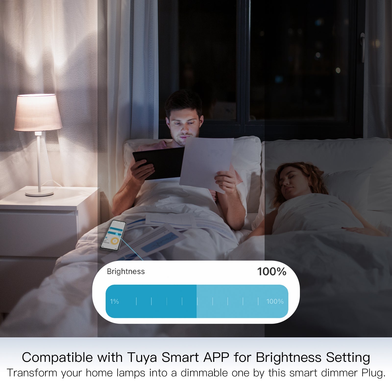 MOES WiFi Smart Power Dimmer Plug EU