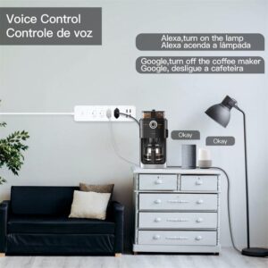 MOES WiFi Smart Power Strip Surge Protector Brazil Version