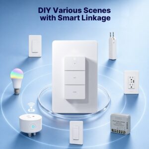 MOES Zigbee Wireless 3-Gang Scene Switch Remote ZT-YK01