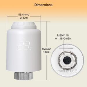 MOES TRV 601 Tuya ZigBee Smart Radiator Valve Thermostat