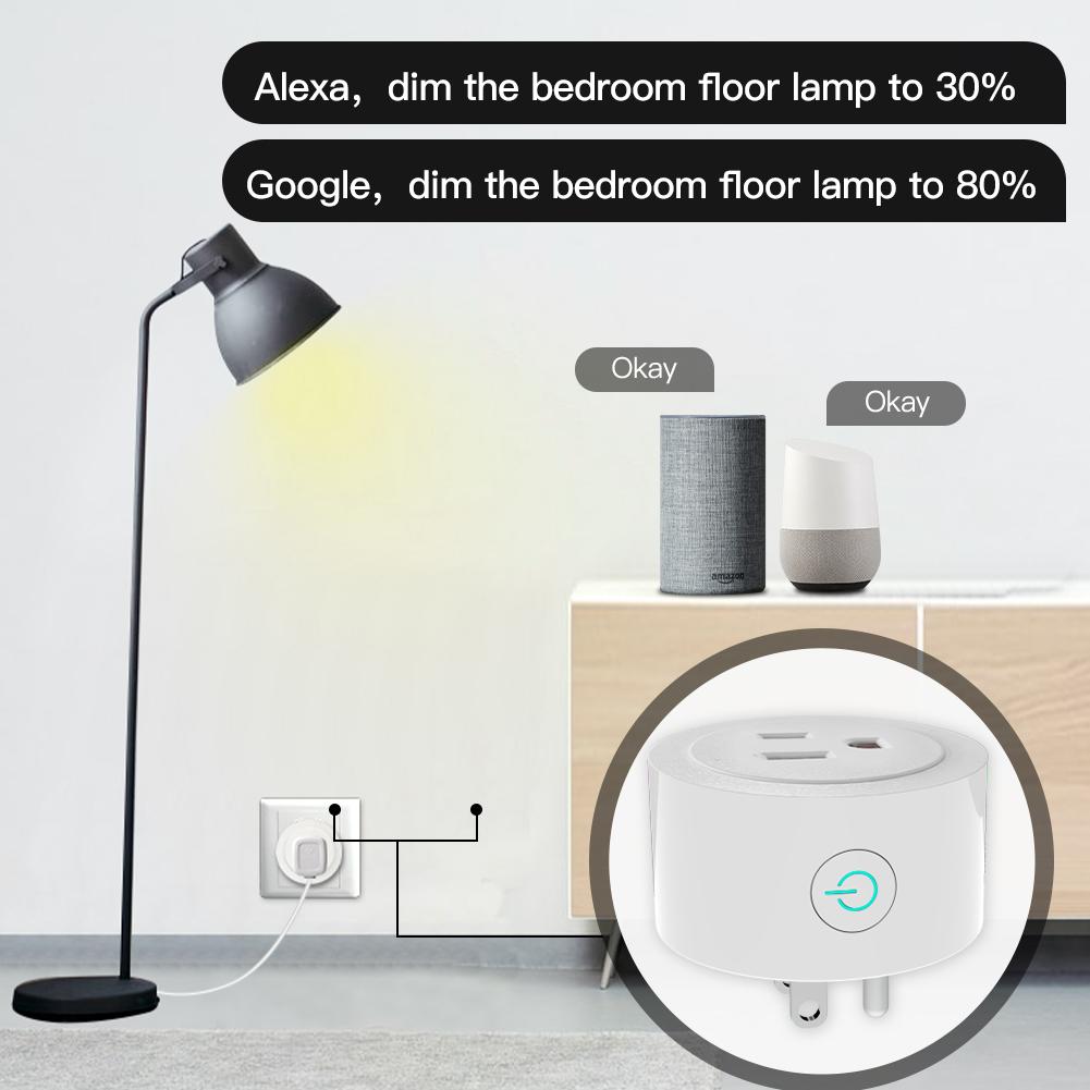 MOES WiFi Smart Power Socket Plug With Brightness Adjust and Timer