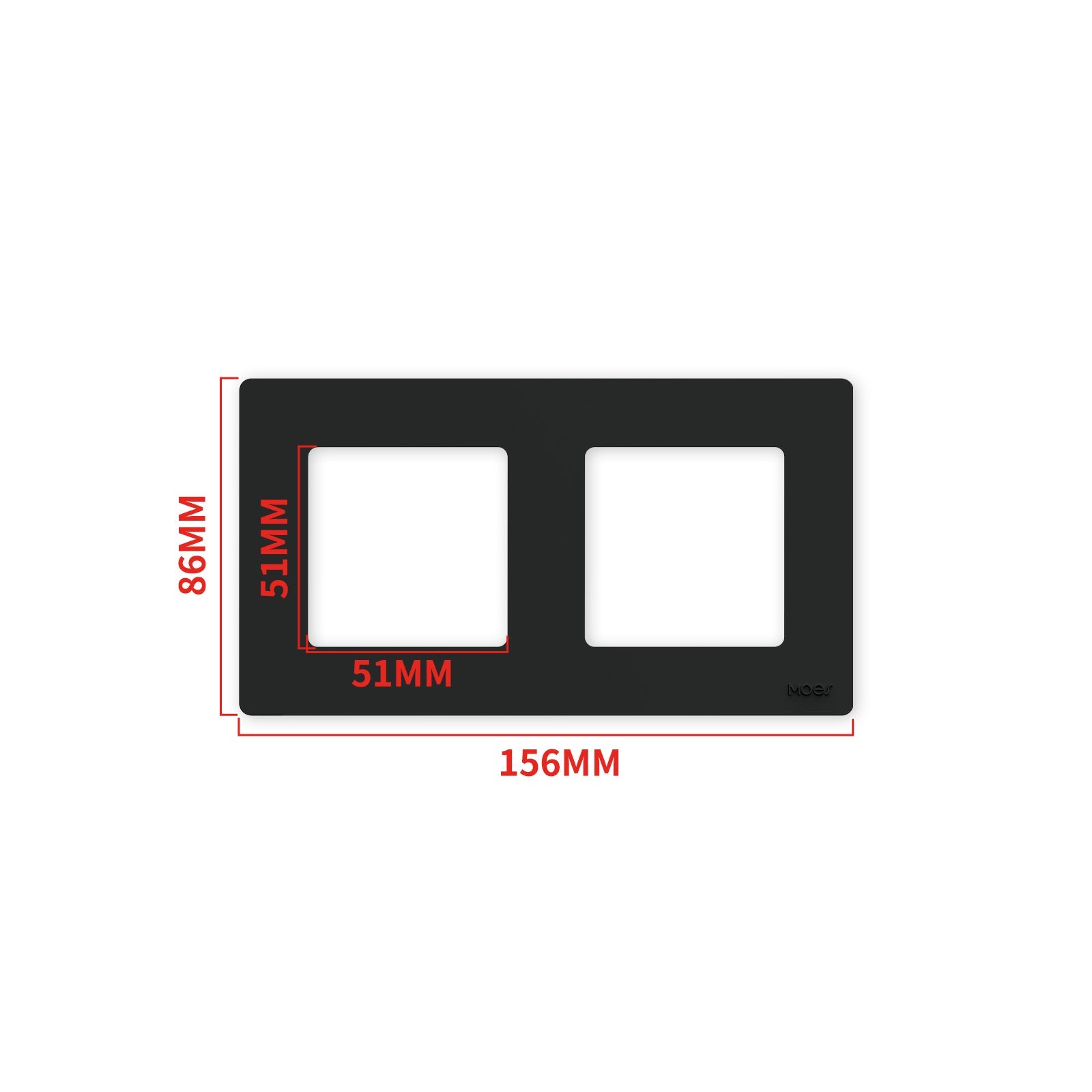 MOES Star Ring Wall Switch Replacement Faceplate Panel