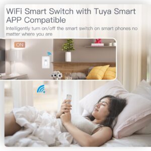 MOES WiFi Smart PIR Motion Sensor Light Switch Single Pole 110-125V