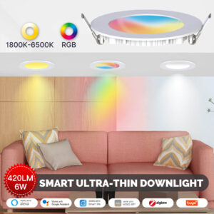 MOES ZigBee Tuya Dimming Spot Lamp 6W RGB Smart Downlight