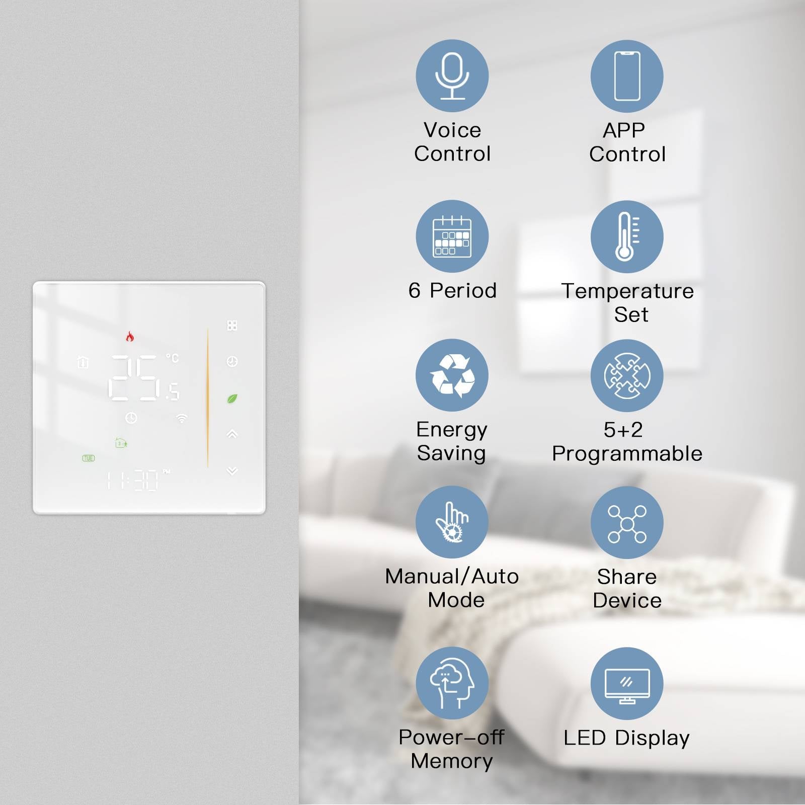 MOES Tuya Zigbee Smart Room Thermostat