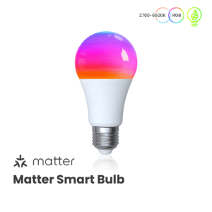 MOES Tuya Matter WiFi Smart LED E27 Dimmable RGB Light Bulb
