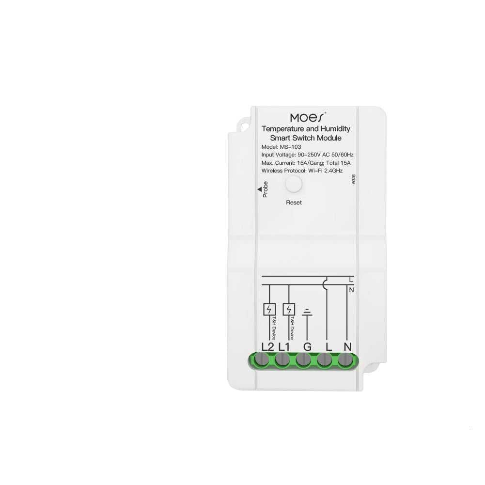 MOES MS-103 WiFi Smart Temperature and Humidity Switch Module
