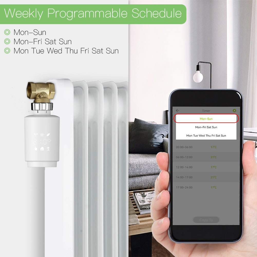 MOES Zigbee Smart Thermostat Radiator Valve