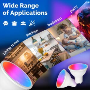 MOES Tuya GU10 Matter WiFi Smart LED Bulb 5W RGB