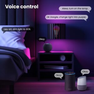 MOES Tuya Matter WiFi Smart LED E27 Dimmable RGB Light Bulb