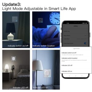 MOES WiFi Smart Wall Socket Glass Touch Panel Outlet Power Monitor