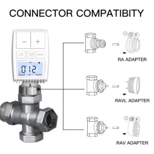 MOES Smart Programmable ZigBee 3.0 Radiator Thermostat Valve