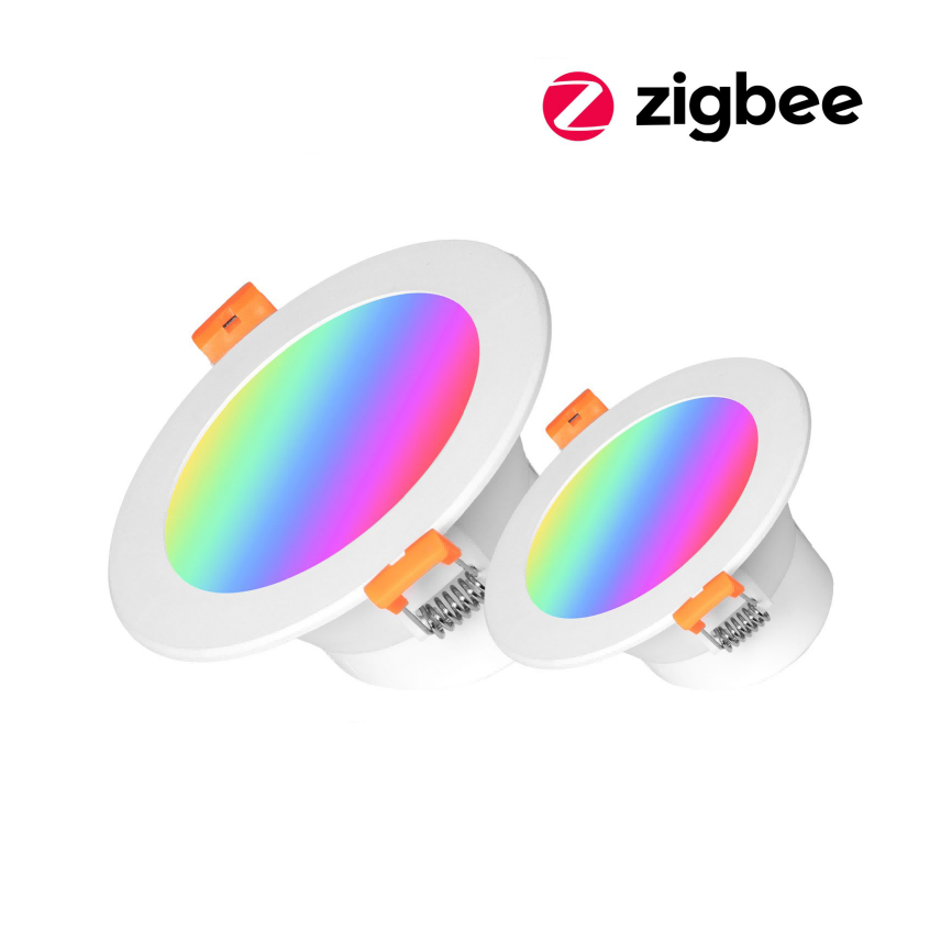 MOES Tuya ZigBee Smart LED Downlight Round Spotlight RGB