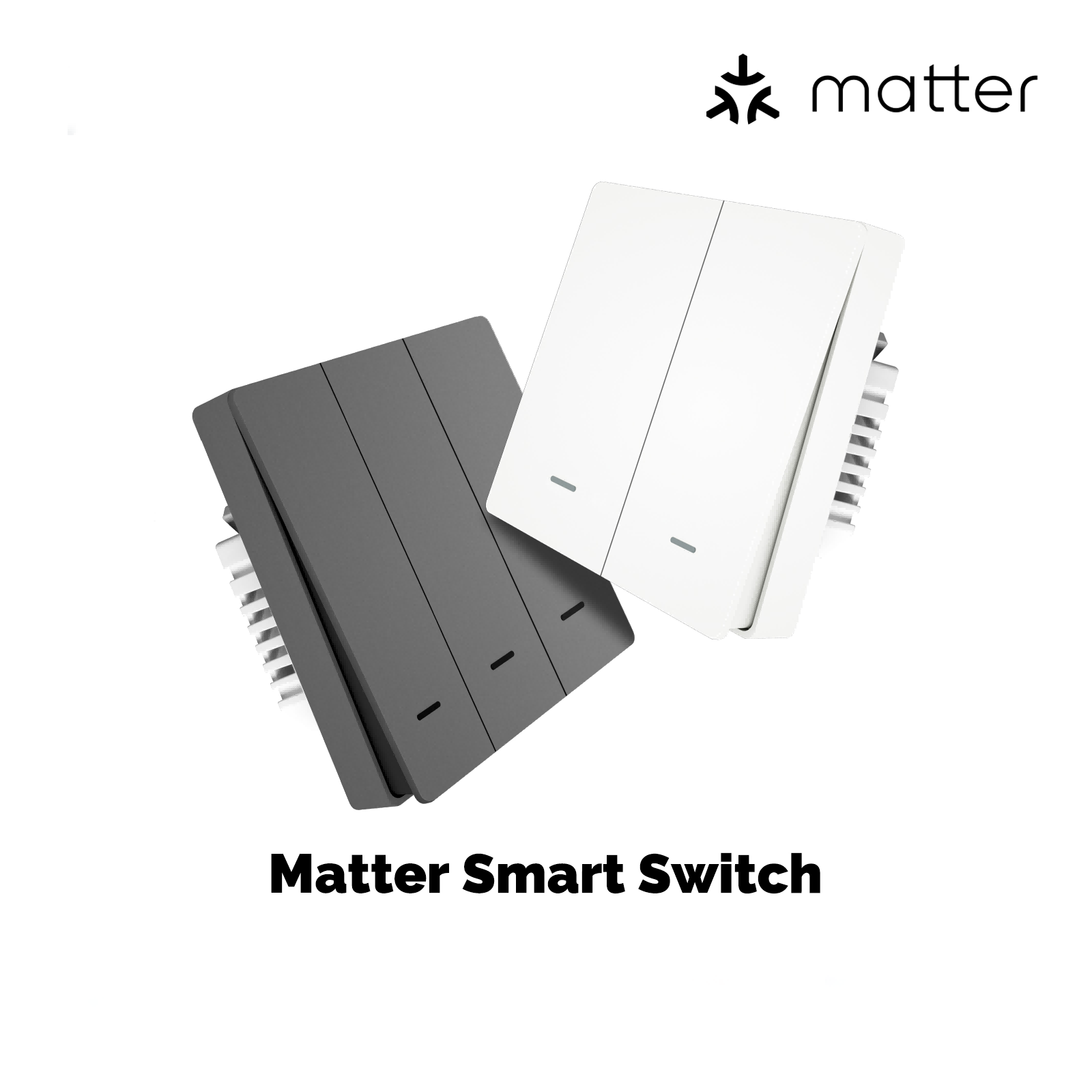 MOES Matter WiFi Smart Push Button Light Switch EU Version