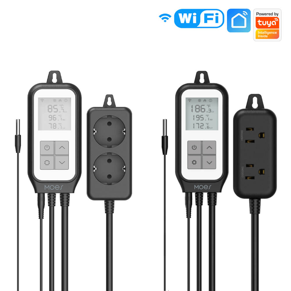 MOES WiFi Digital Temperature Controller Thermostat Outlet Plug