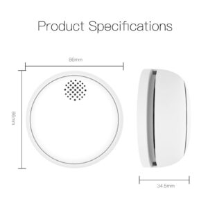 MOES ZigBee Wireless Smart Smoke Detector 85dB Alarm Siren