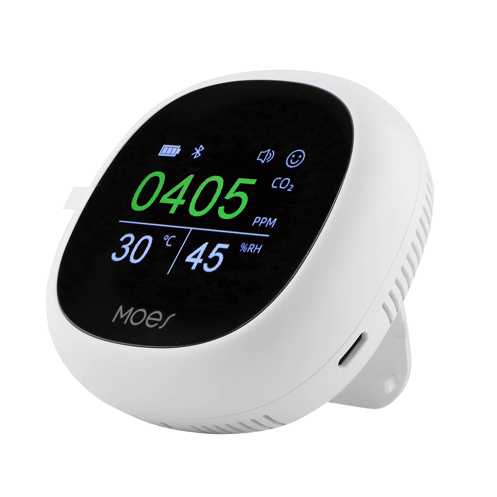 MOES BLE Smart Carbon Dioxide Temperature and Humidity Monitor