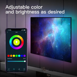 MOES Smart WiFi Ambient Lighting TV Backlight 4K HDMI 2.0 Sync Box LED Strip