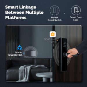 MOES Matter WiFi Smart Push Button Light Switch EU Version