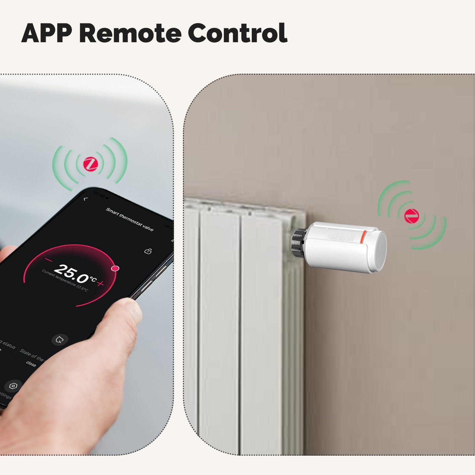 MOES ZigBee Smart Thermostatic Radiator Valve TRV Controller