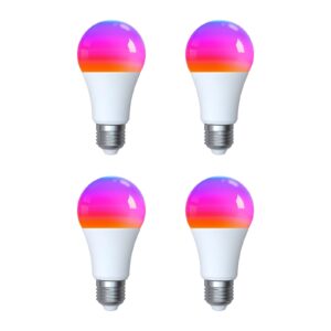 MOES Tuya Matter WiFi Smart LED E27 Dimmable RGB Light Bulb