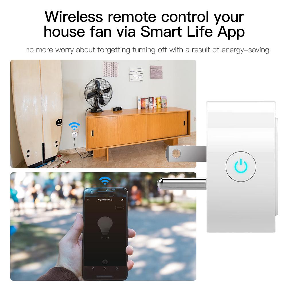 MOES WiFi Smart Power Socket Plug With Brightness Adjust and Timer