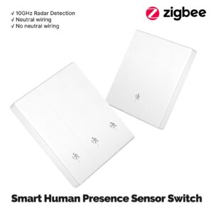 MOES SVL01-Z Zigbee mmWave Radar Detection Smart Wall Light Switch