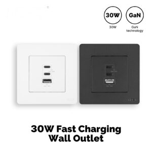 MOES Star Ring Fast Charging PD3.0 GaN Wall Electrical Outlet