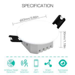 MOES Smart Human Presence Detector PIR mmWave Radar Ceiling Mount