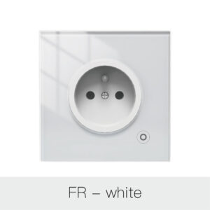 MOES ZigBee Smart Wall Socket with Glass Panel and Power Monitor