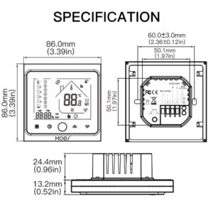 MOES ZigBee Smart Programmable Heating Thermostat