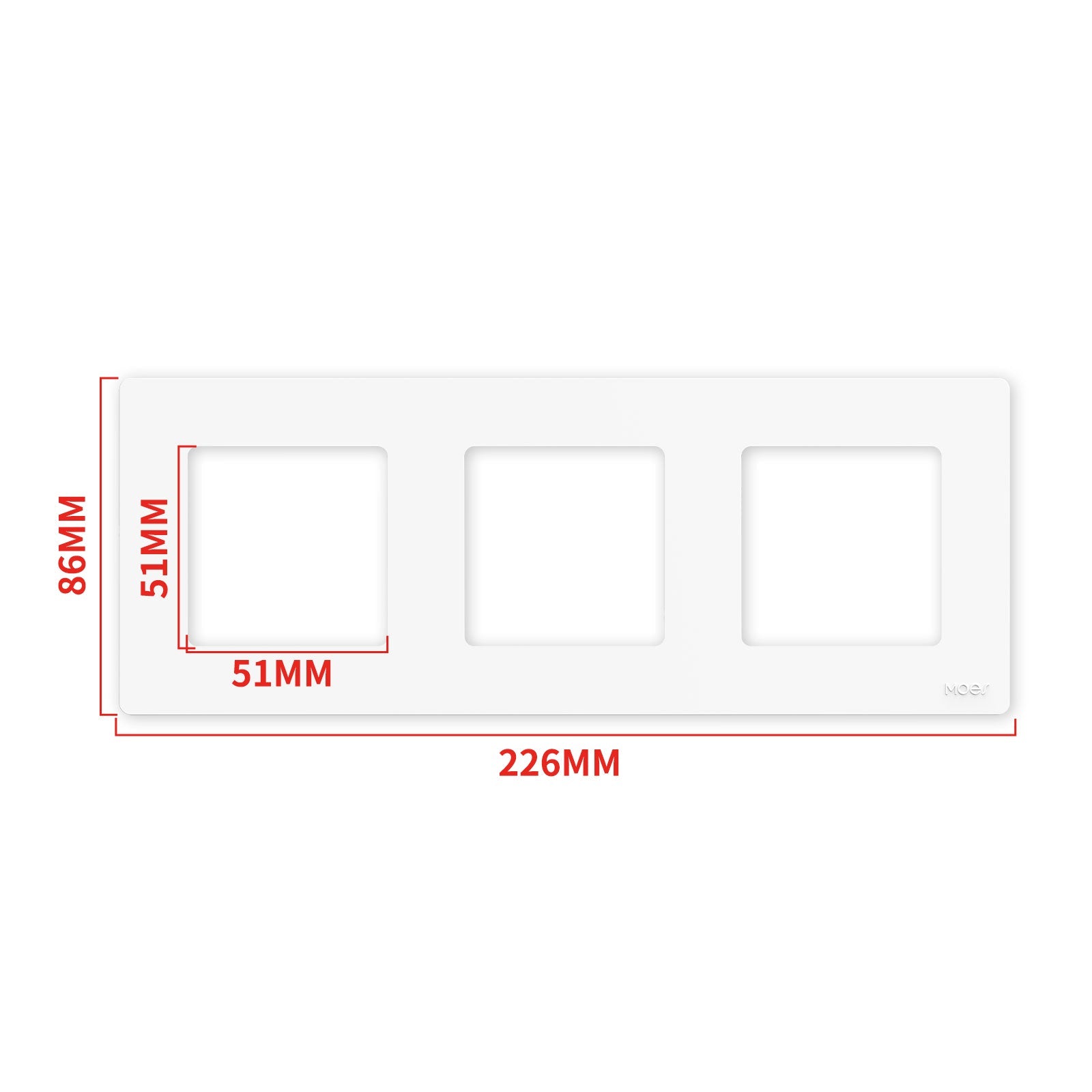 MOES Star Ring Wall Switch Replacement Faceplate Panel
