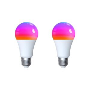MOES Tuya Matter WiFi Smart LED E27 Dimmable RGB Light Bulb