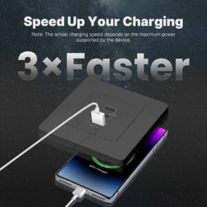 MOES Star Ring Fast Charging PD3.0 GaN Wall Electrical Outlet