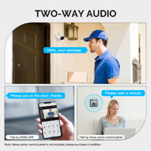 MOES WiFi Smart Outdoor Camera HD 3MP