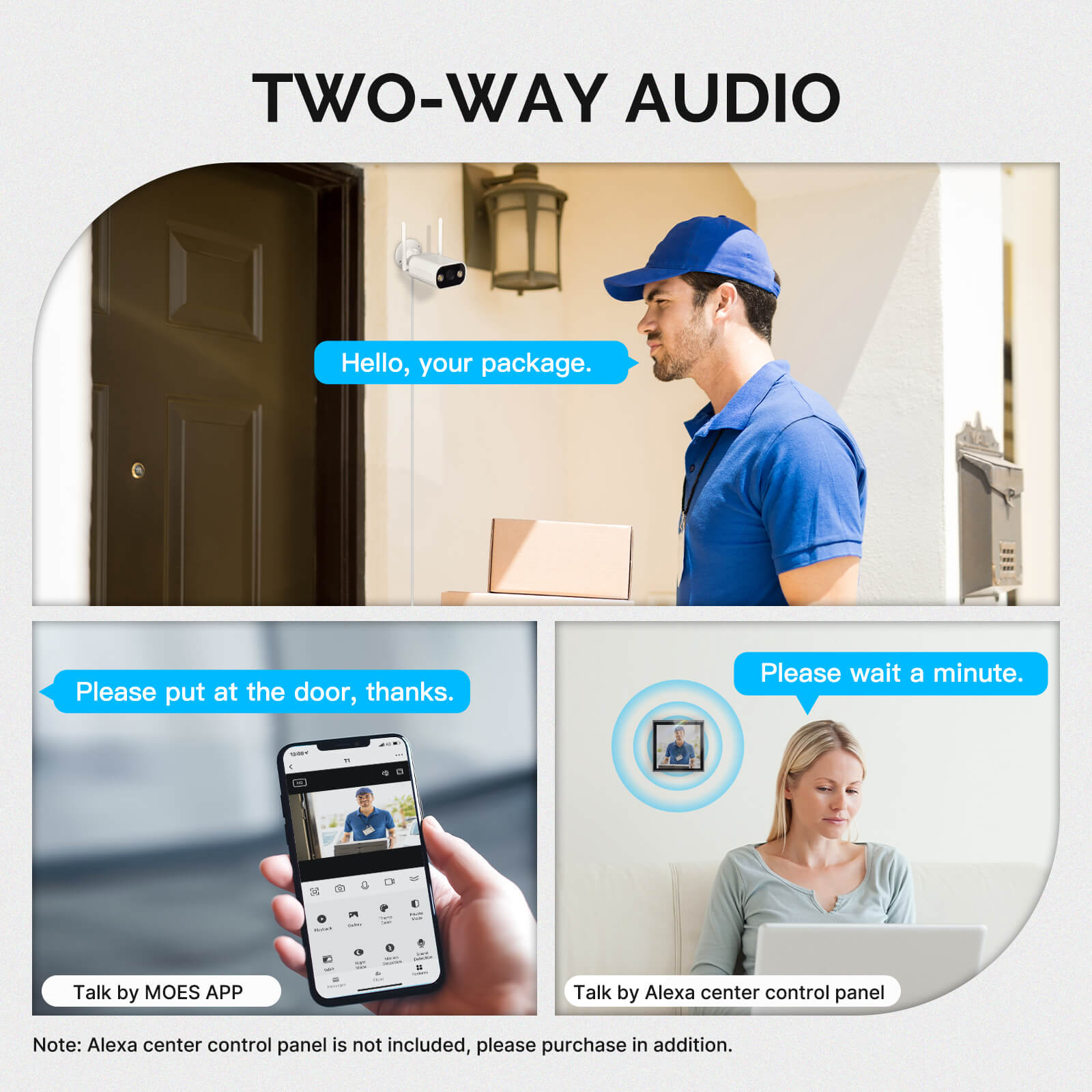 MOES WiFi Smart Outdoor Camera HD 3MP