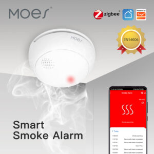 MOES ZigBee Wireless Smart Smoke Detector 85dB Alarm Siren